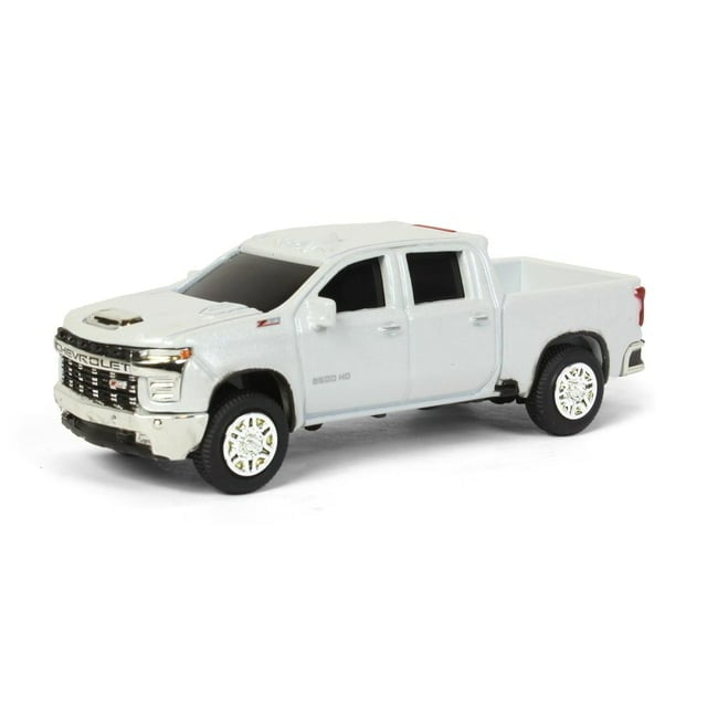 Chevy Silverado LT Collect N Play 2 Inch White Toy Car Model Collectible Image 1