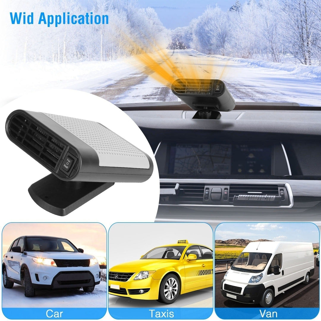 12V 150W Portable Car Heater Heating Fan 2 In 1 Defroster Defogger Demister Windshield Heater Automotive Cooling Fan Image 6