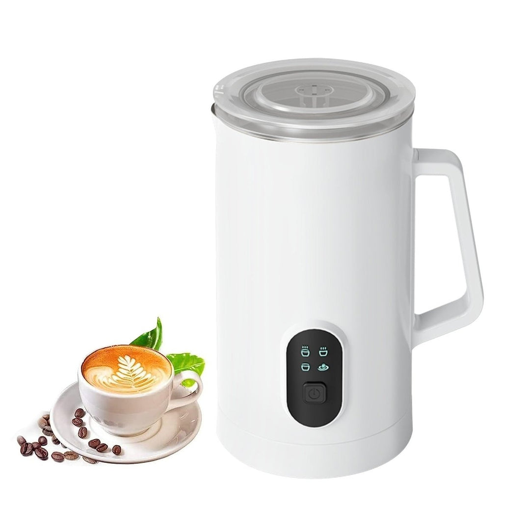 Electric Milk Frother Steamer 4 in 1 Multifunctional Hot Cold Milk Foam Maker 19.95OZ Automatic Quiet Milk Warmer Latte Image 4