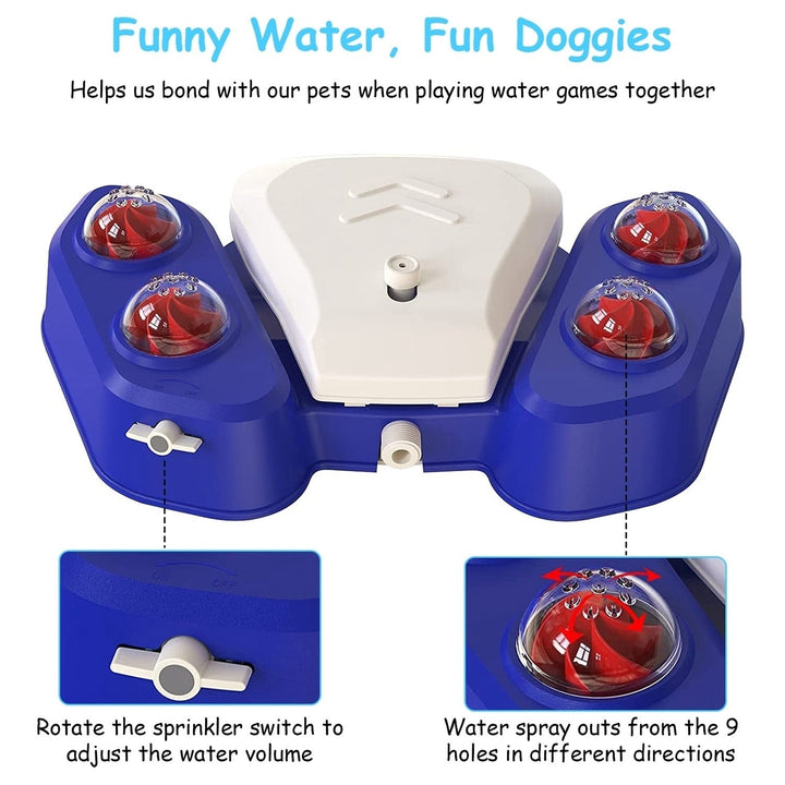 Dog Water Fountain Multifunctional Automatic Pet Water Dispenser Outdoor Step-on Activated Sprinkler for Drinking Shower Image 10