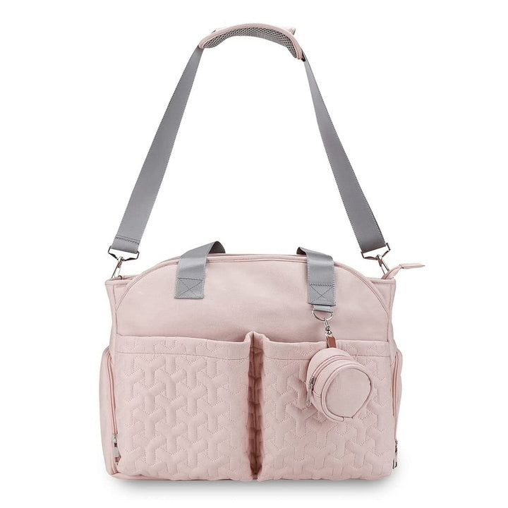 Breast Pump Bag Diaper Tote Bag with Detachable Shoulder Strap Side Pocket Free Baby Bibs Image 11