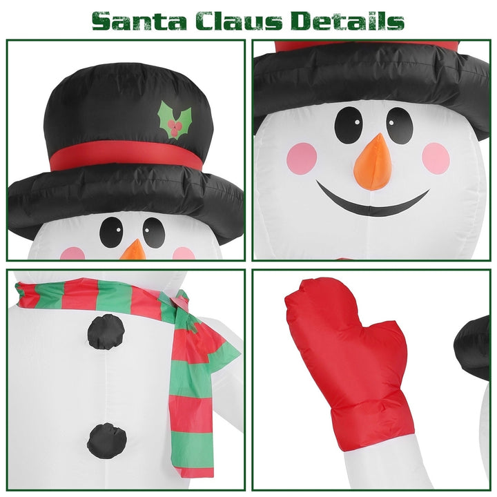 7.9FT Christmas Inflatable Giant Snowman Blow up Light up Snowman Image 8