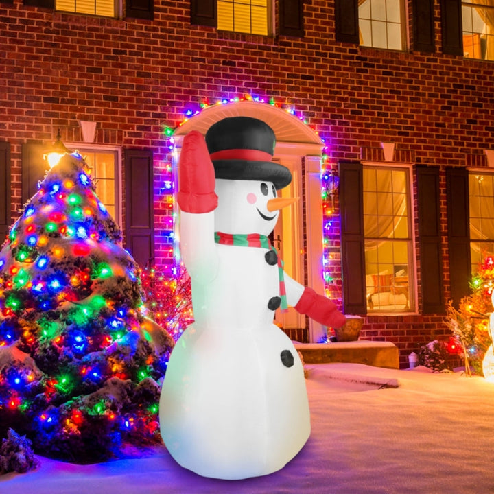 7.9FT Christmas Inflatable Giant Snowman Blow up Light up Snowman Image 10