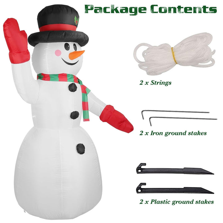 7.9FT Christmas Inflatable Giant Snowman Blow up Light up Snowman Image 11