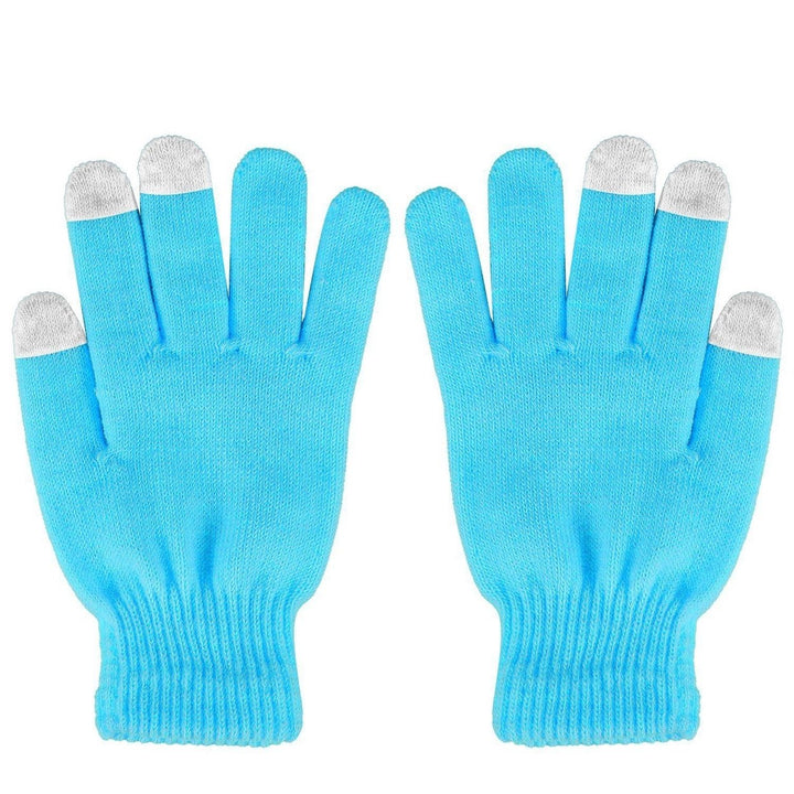 Unisex Winter Knit Gloves Touchscreen Outdoor Windproof Cycling Skiing Warm Gloves Image 1