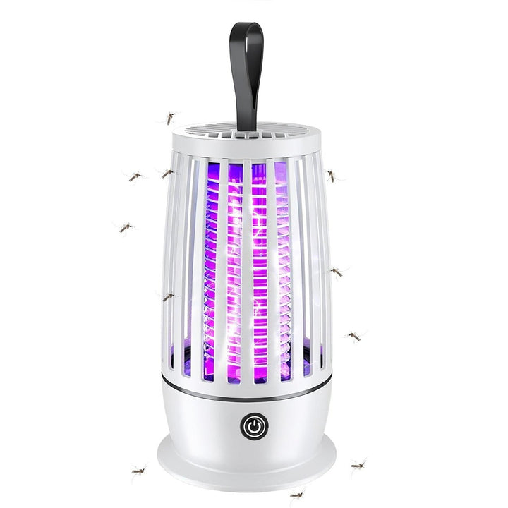 Rechargeable Mosquito Killer Lamp Bug Zapper with Night Light Strap Mosquito Catcher with Max 1615Square Feet Range UV Image 4