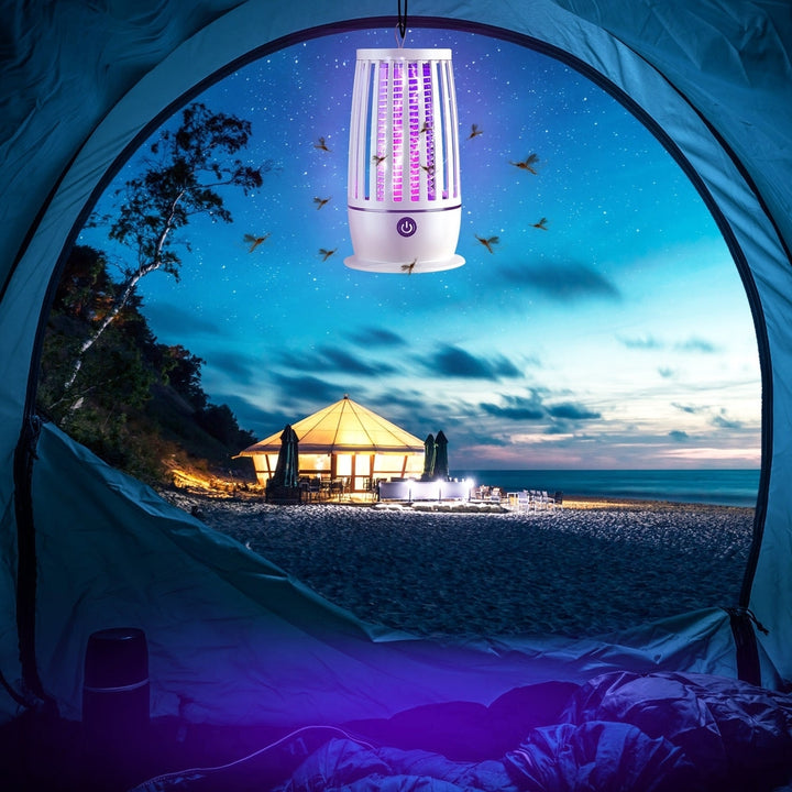 Rechargeable Mosquito Killer Lamp Bug Zapper with Night Light Strap Mosquito Catcher with Max 1615Square Feet Range UV Image 6