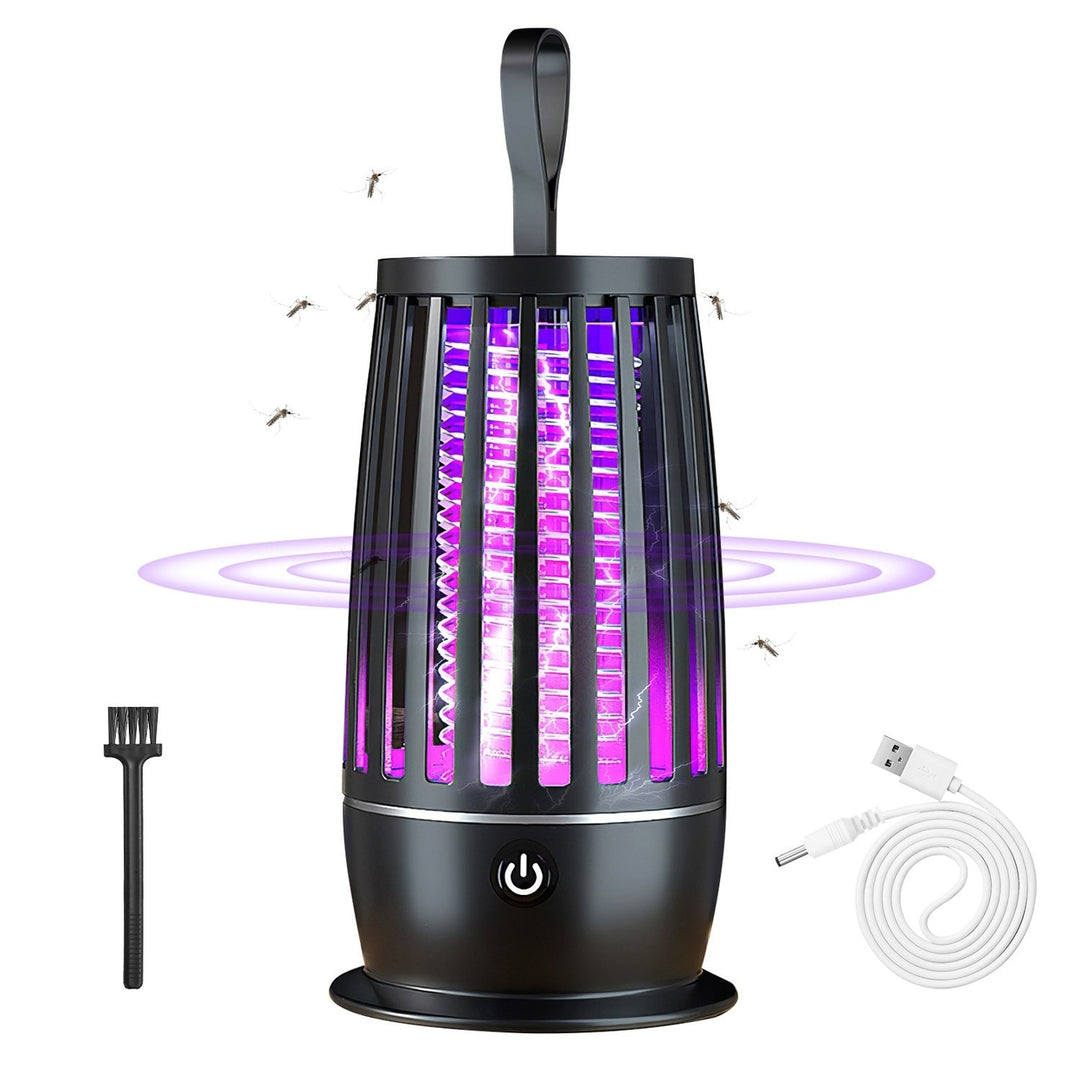 Rechargeable Mosquito Killer Lamp Bug Zapper with Night Light Strap Mosquito Catcher with Max 1615Square Feet Range UV Image 7