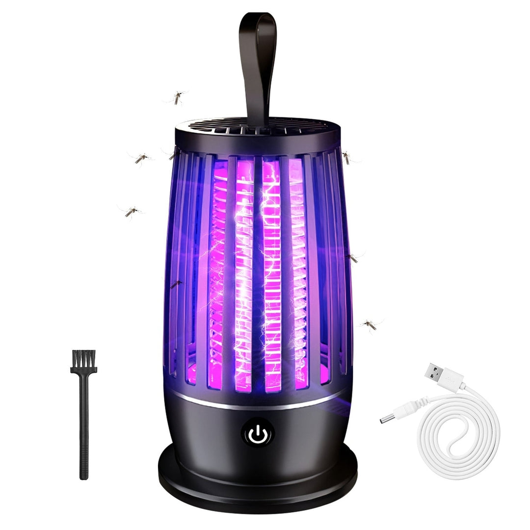 Rechargeable Mosquito Killer Lamp Bug Zapper with Night Light Strap Mosquito Catcher with Max 1615Square Feet Range UV Image 8