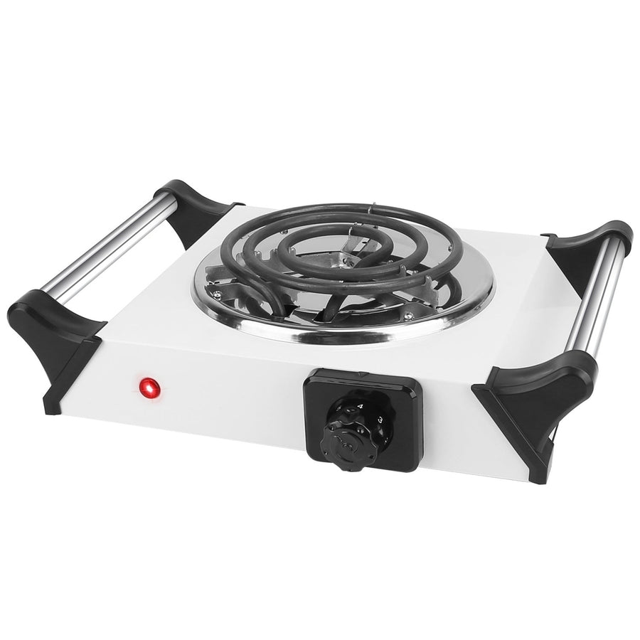 1000W Electric Single Burner Portable Coil Heating Hot Plate Stove Countertop RV Hotplate with 5 Temperature Adjustments Image 1