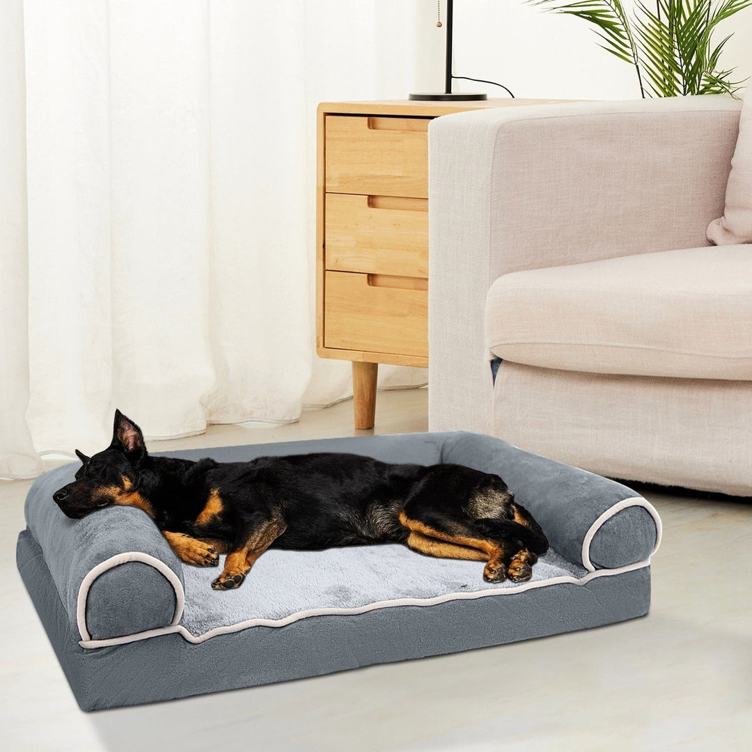 Dog Bed Pet Bed Sofa Dog Couch Pet Cushion Carpet Mattress with Washable and Removable Cover for Medium Large Dogs Image 2