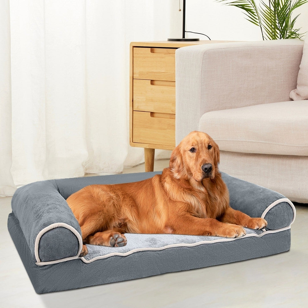 Dog Bed Pet Bed Sofa Dog Couch Pet Cushion Carpet Mattress with Washable and Removable Cover for Medium Large Dogs Image 8