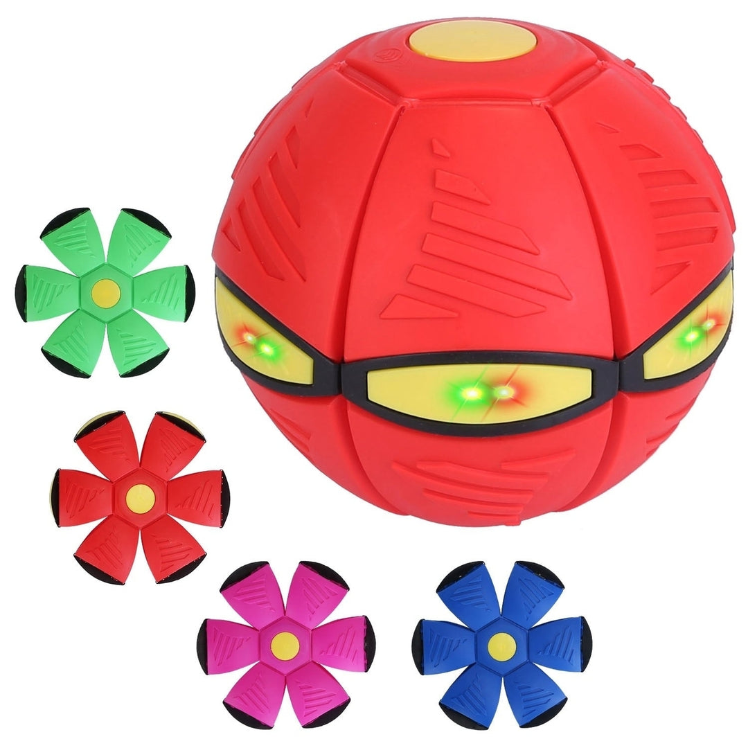 4 Pack Flying Saucer Ball Electric Colorful Flying Toy UFO Ball with LED Lights for Pet Children Outdoor Toy Image 1