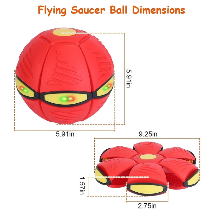 4 Pack Flying Saucer Ball Electric Colorful Flying Toy UFO Ball with LED Lights for Pet Children Outdoor Toy Image 6