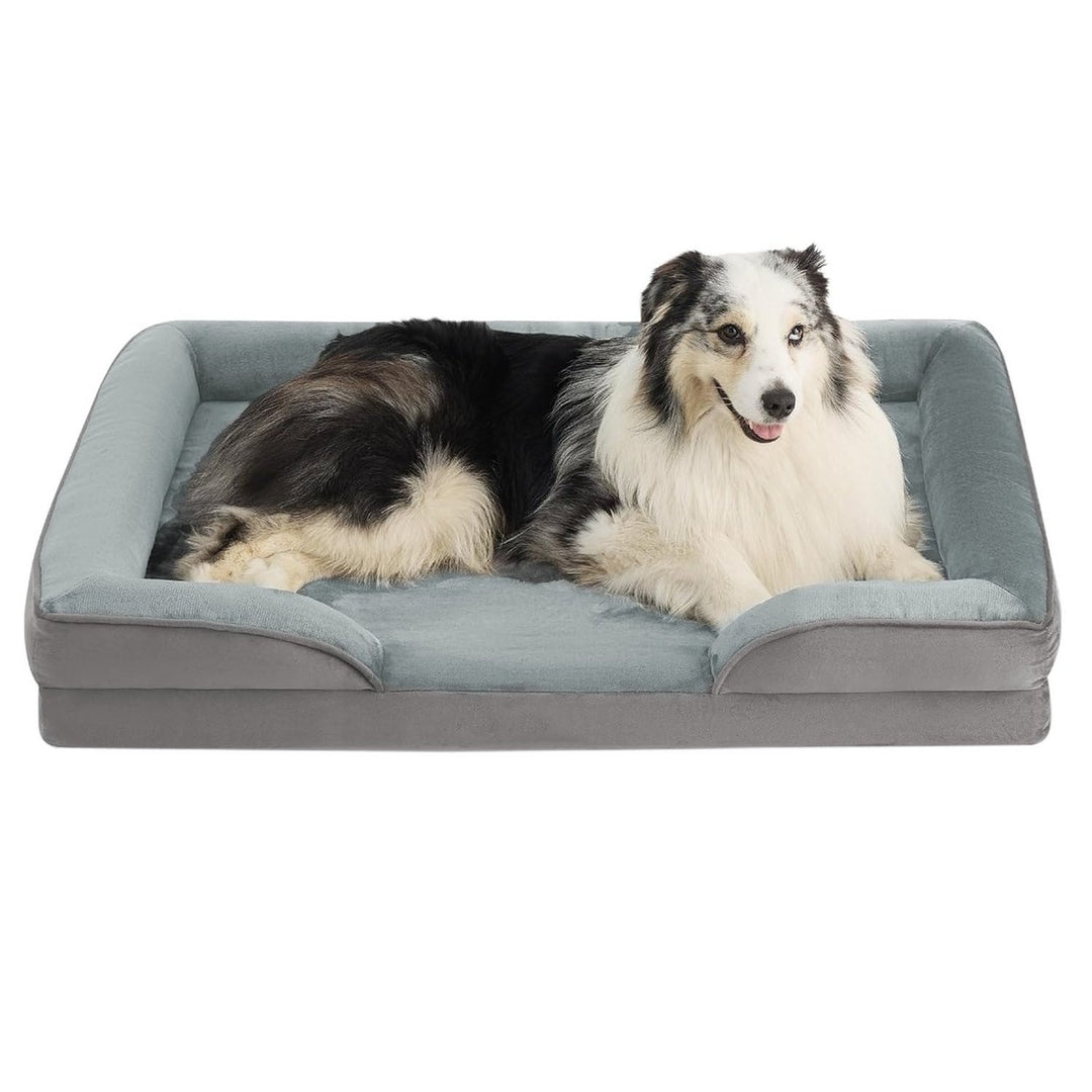 Pet Dog Bed Soft Warm Plush Puppy Cat Bed Cozy Nest Sofa Non-Slip Bed Cushion Mat Removable Washable Cover Waterproof Image 1