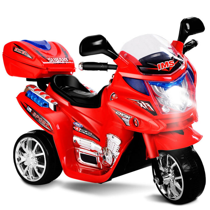 Costway 3 Wheel Kids Ride On Motorcycle 6V Battery Powered Electric Toy Power Bicycle Image 10