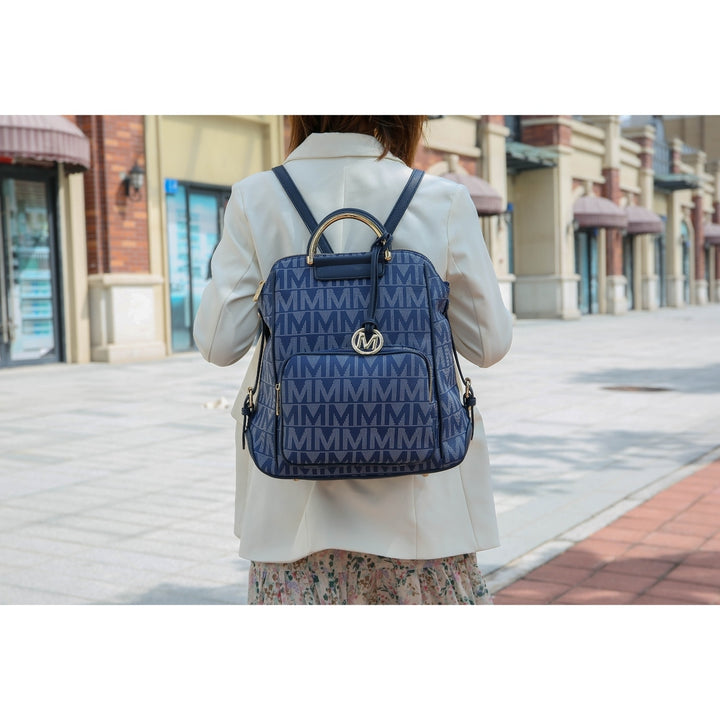 MKF Collection Cora Womens Backpack Milan Signature Trendy Daypack Bag by Mia K. Image 1