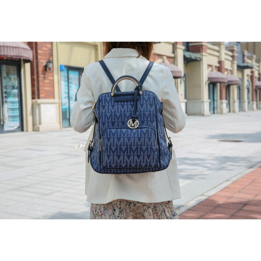 MKF Collection Cora Womens Backpack Milan Signature Trendy Daypack Bag by Mia K. Image 1