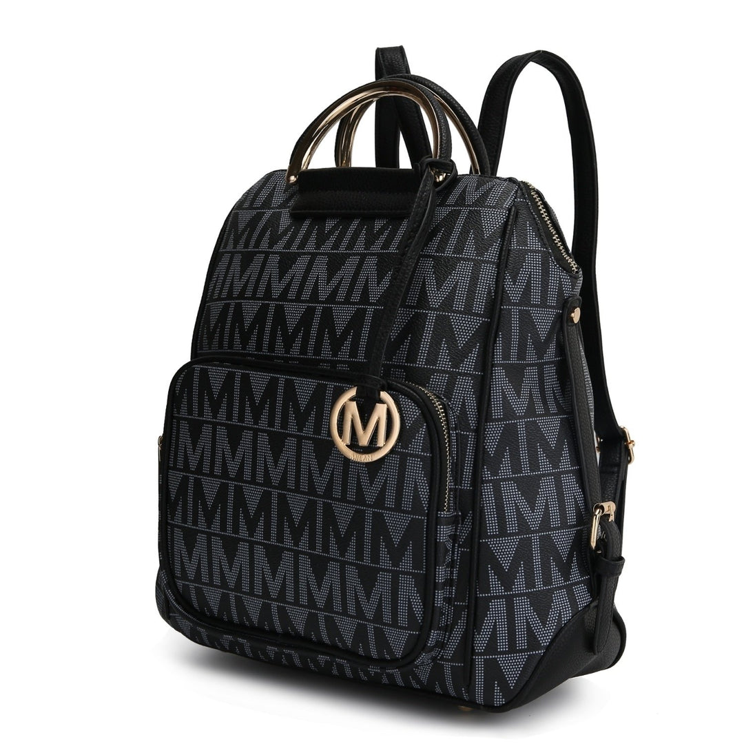 MKF Collection Cora Womens Backpack Milan Signature Trendy Daypack Bag by Mia K. Image 3