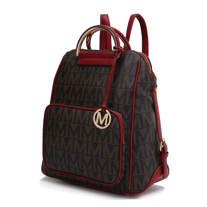 MKF Collection Cora Womens Backpack Milan Signature Trendy Daypack Bag by Mia K. Image 9