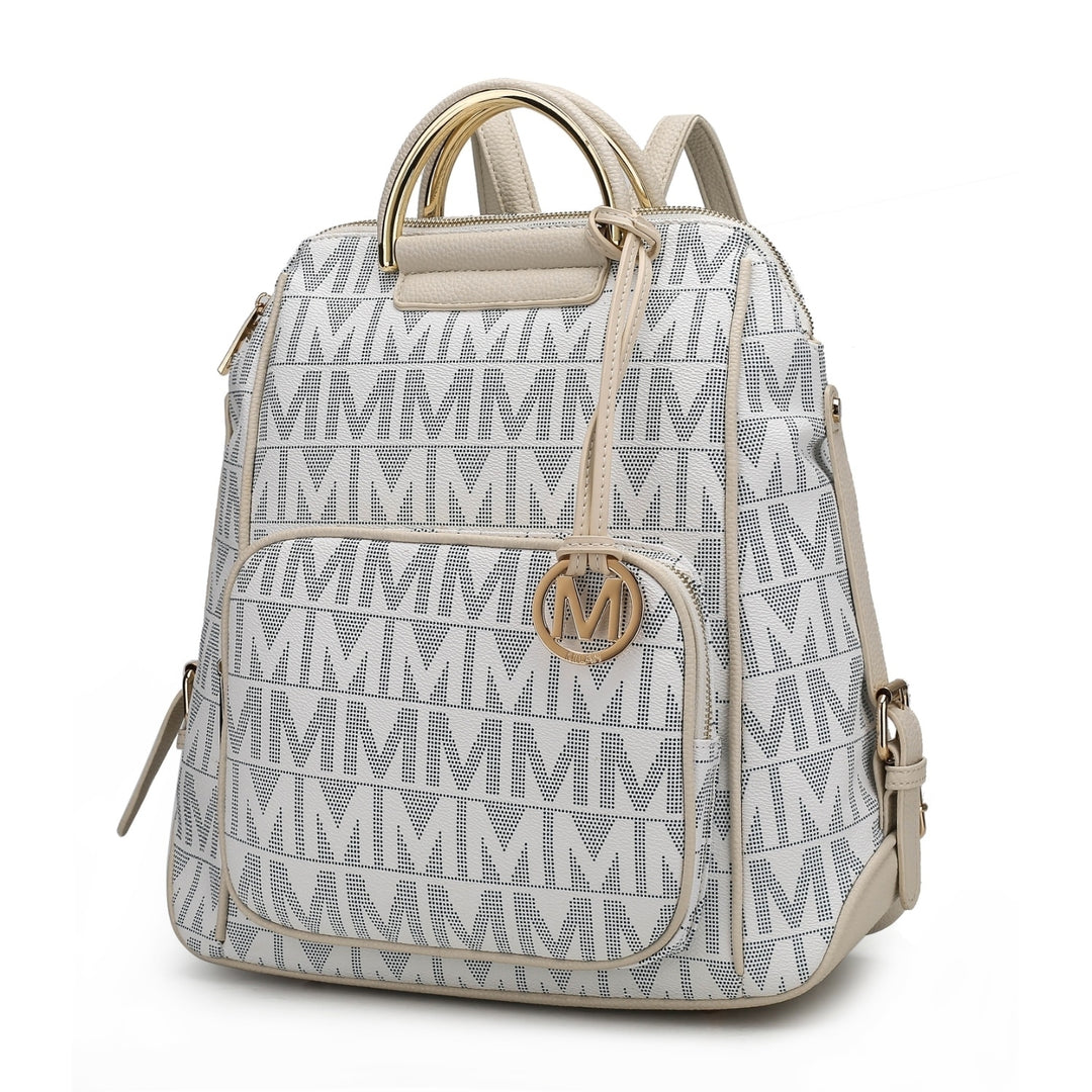 MKF Collection Cora Womens Backpack Milan Signature Trendy Daypack Bag by Mia K. Image 11