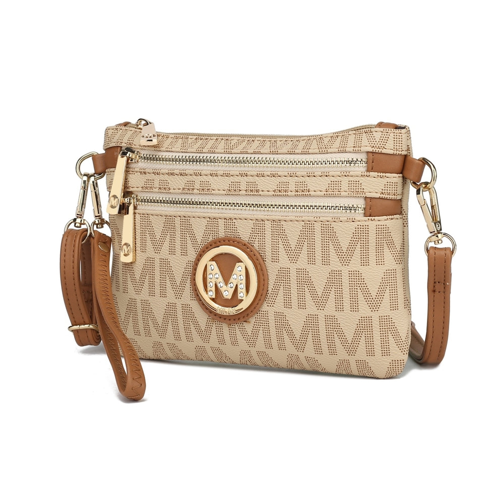 MKF Collection Geneve Womens Crossbody Bag Signature Shoulder Bag Wristlet Handbag by Mia K. Image 2