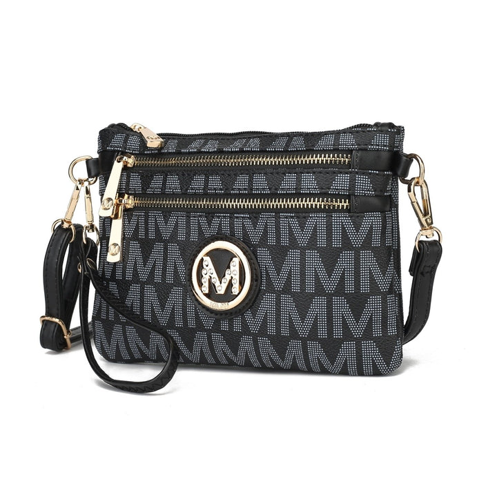 MKF Collection Geneve M Signature Crossbody Handbag & Wristlet by Mia K. Image 1