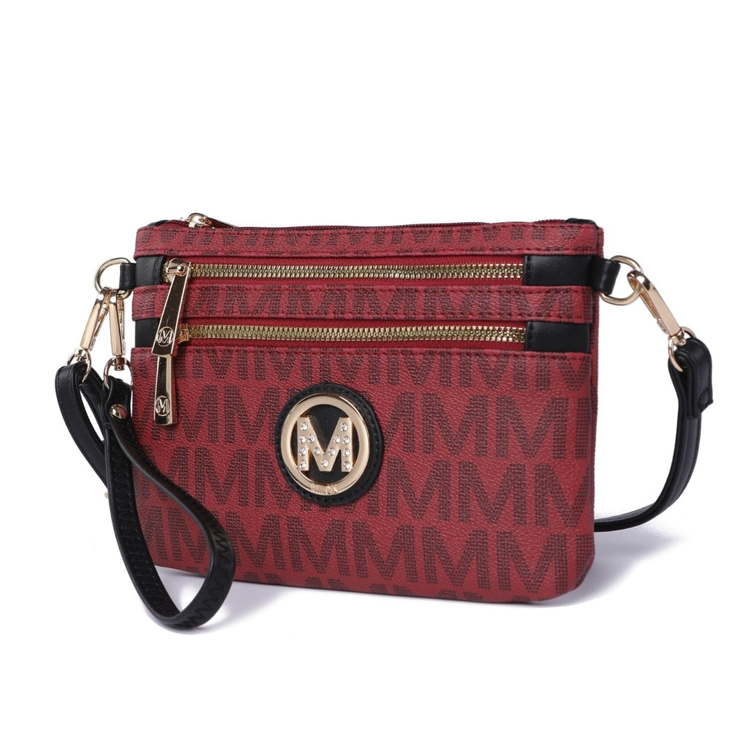 MKF Collection Geneve Womens Crossbody Bag Signature Shoulder Bag Wristlet Handbag by Mia K. Image 1