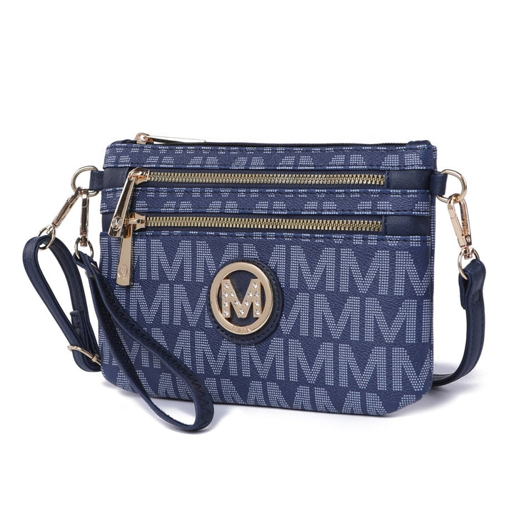 MKF Collection Geneve Womens Crossbody Bag Signature Shoulder Bag Wristlet Handbag by Mia K. Image 1