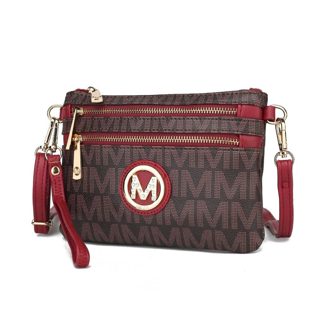 MKF Collection Geneve Womens Crossbody Bag Signature Shoulder Bag Wristlet Handbag by Mia K. Image 1