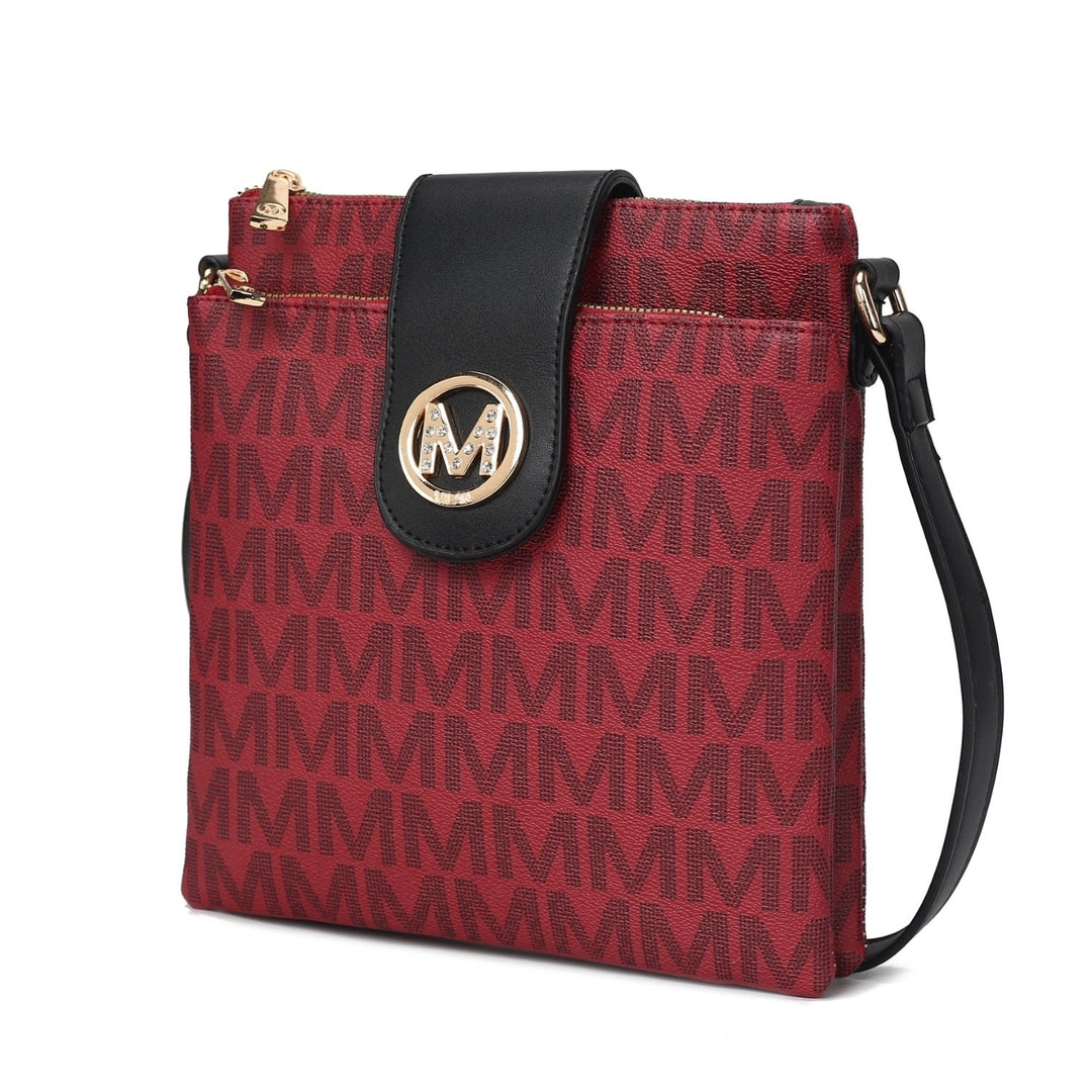 MKF Collection Wrigley M Signature Crossbody Handbag by Mia K. Image 4