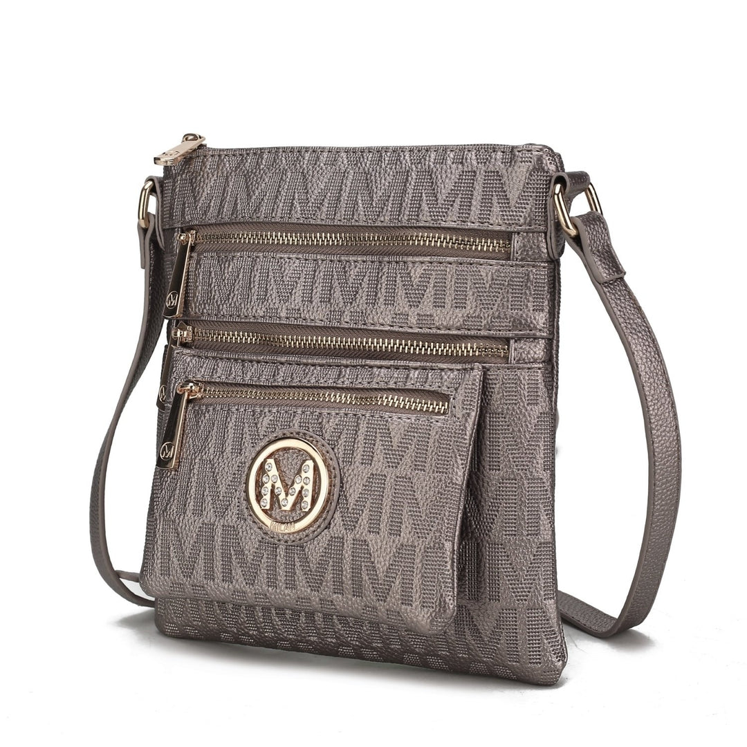 MKF Collection Jessy Multi-Functional Shoulder Bag M Signature Crossbody Handbag by Mia K. Image 8