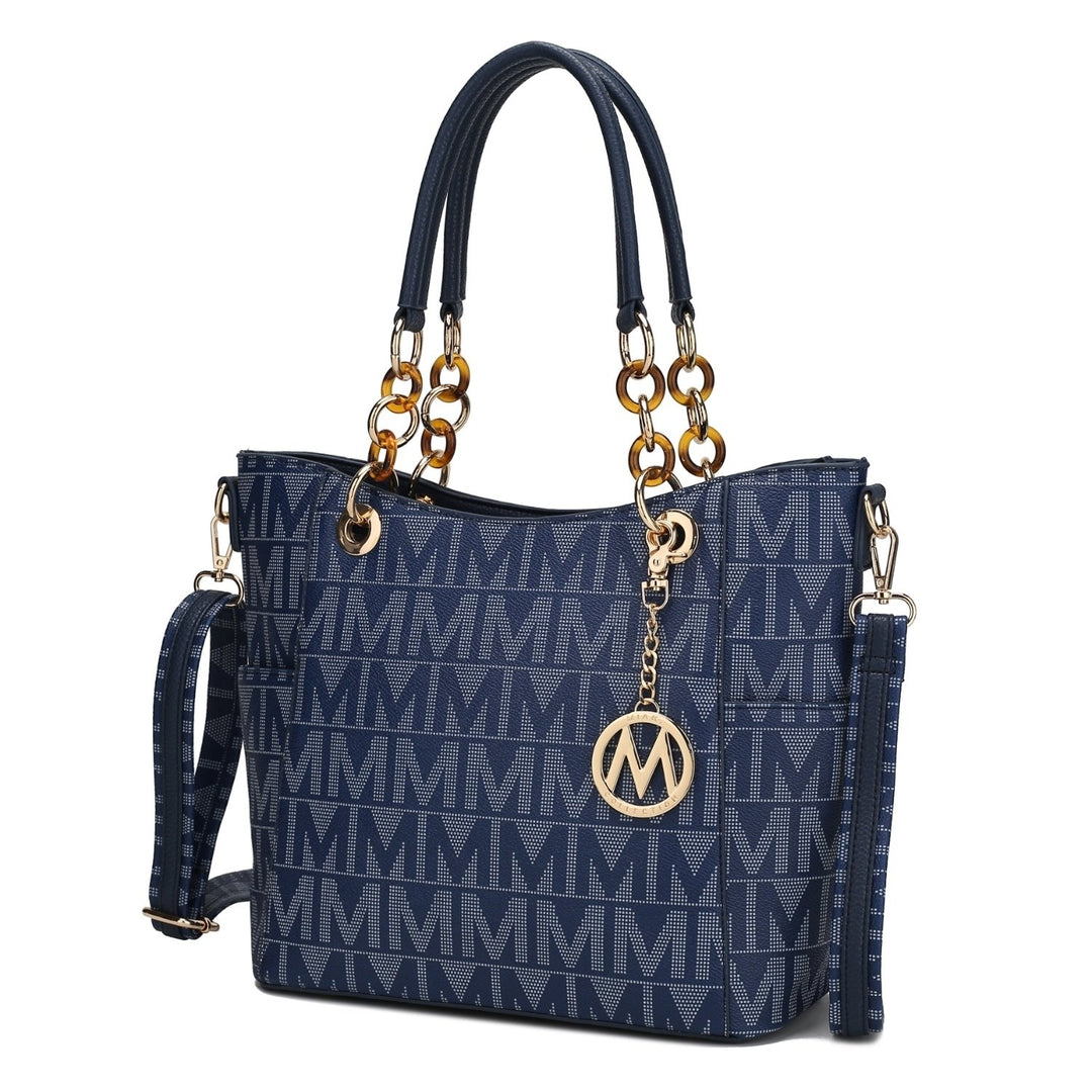 MKF Collection Kissaten Milan Multi-Functional Shoulder Bga M Signature Tote Handbag by Mia K. Image 7