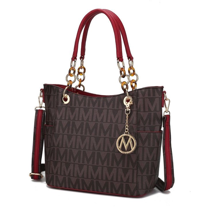 MKF Collection Kissaten Milan Multi-Functional Shoulder Bga M Signature Tote Handbag by Mia K. Image 9