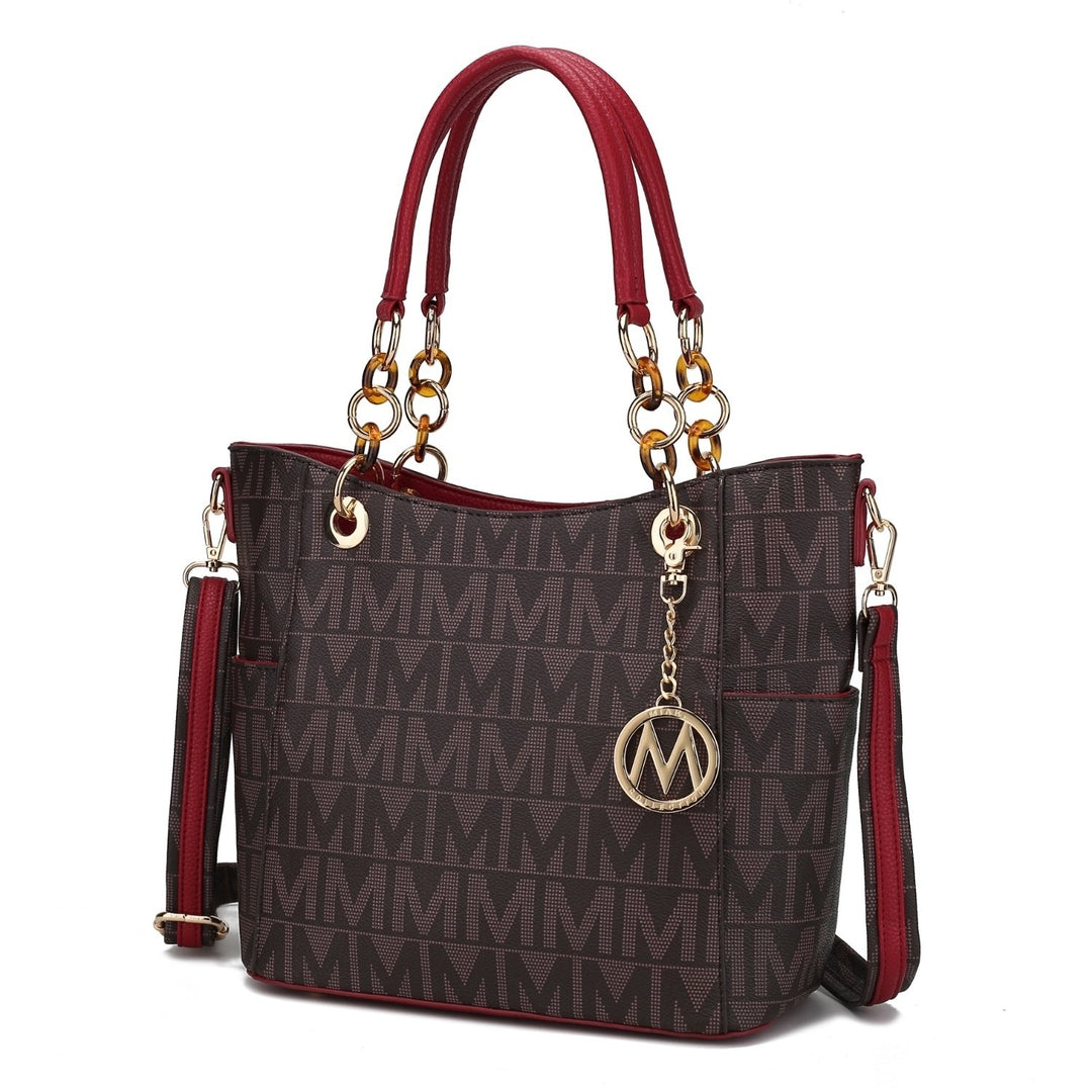 MKF Collection Kissaten Milan Multi-Functional Shoulder Bga M Signature Tote Handbag by Mia K. Image 1