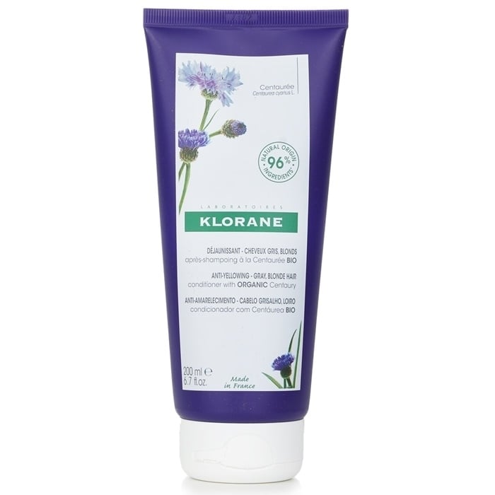 Klorane Conditioner With Organic Centaury (Anti Yellowing Gray Blonde Hair) 200ml/6.7oz Image 1