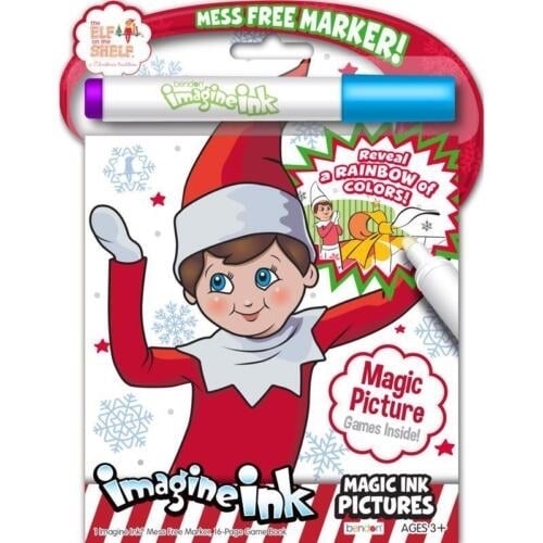 Elf Imagine Ink Coloring and Activity Book Value Size Image 1
