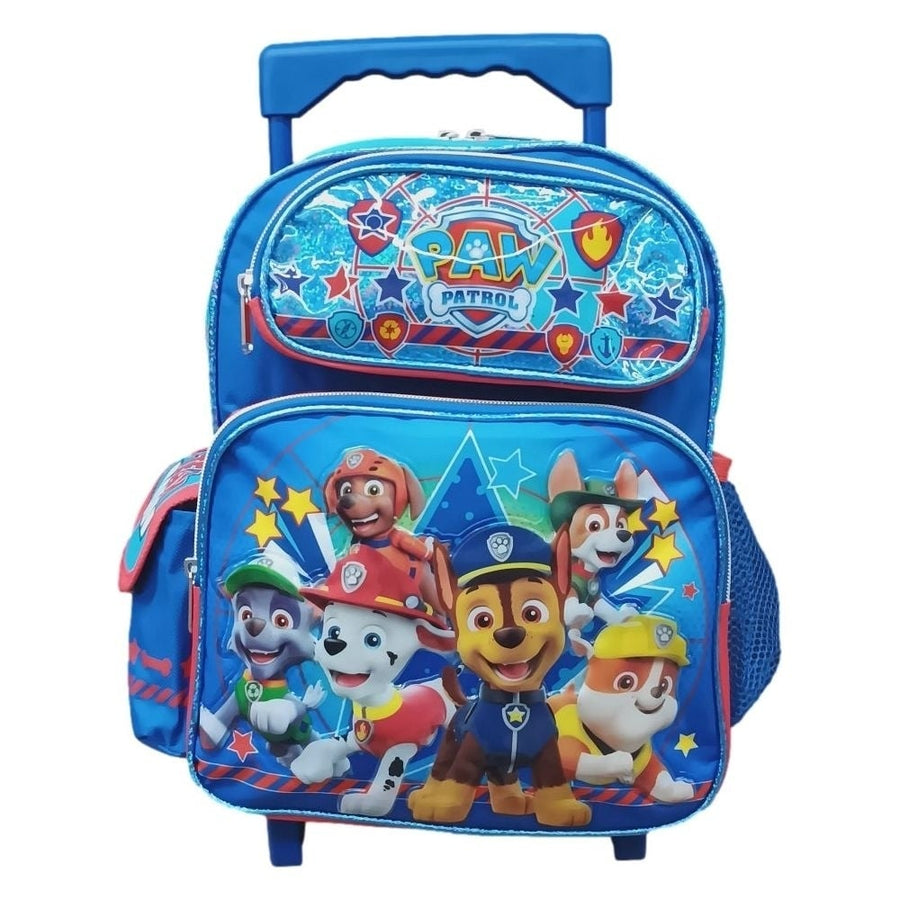 Paw Patrol 12" Small Rolling/Roller Backpack Image 1