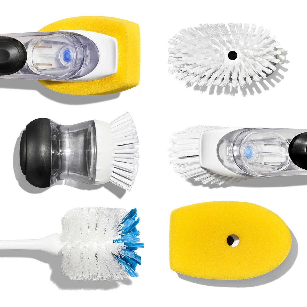 OXO SoftWorks 6-Piece Soap Dispensing Brush Set Image 2