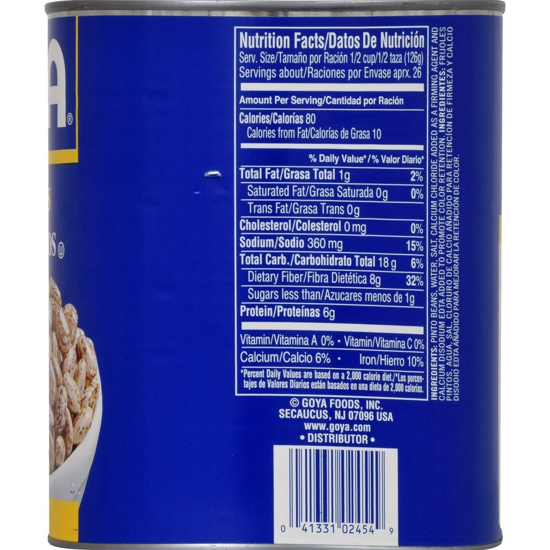 Goya Canned Pinto Beans110 Ounce Image 3