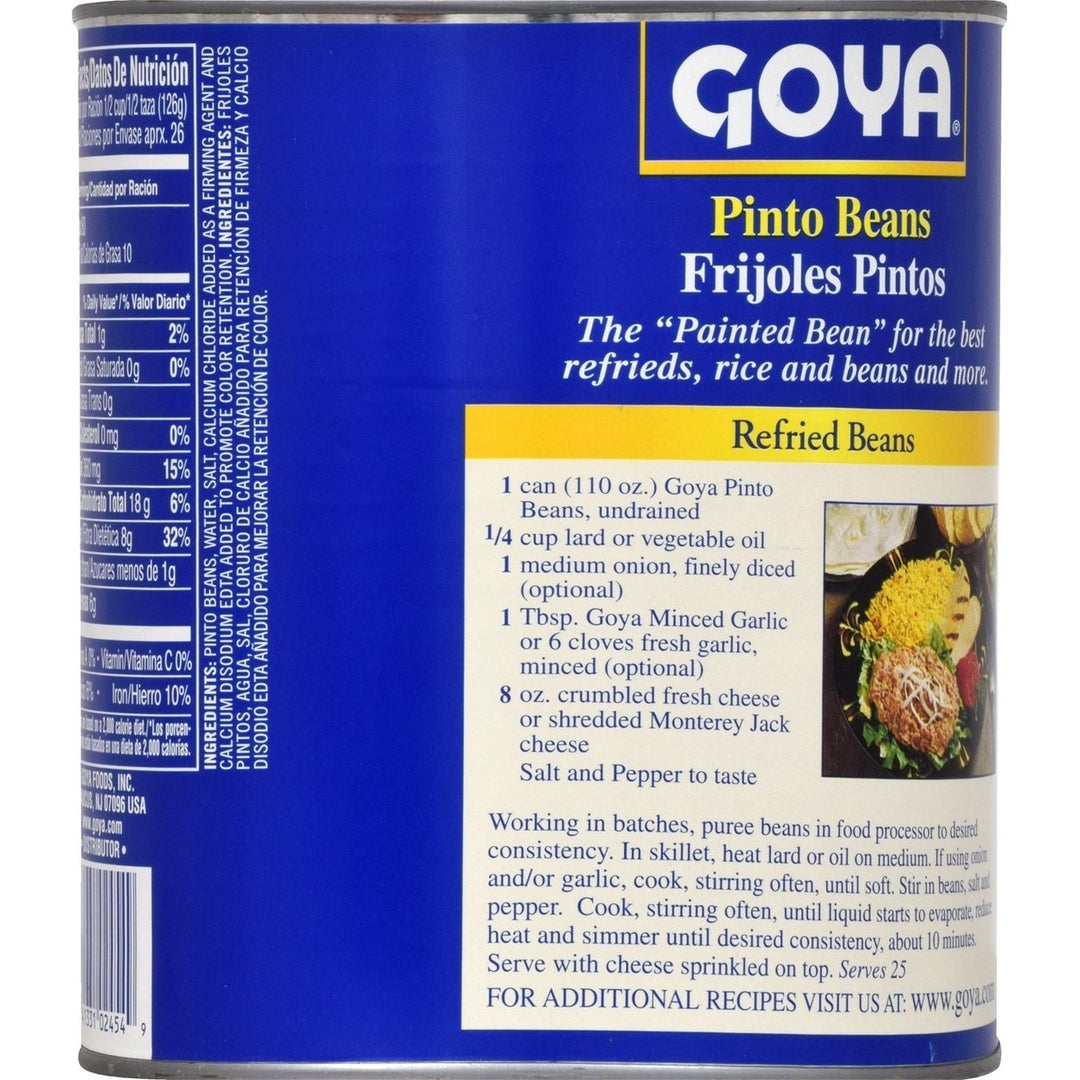 Goya Canned Pinto Beans110 Ounce Image 4