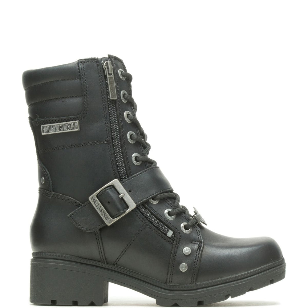 Harley-Davidson Womens Talley Ridge Classic Lace-Up Riding Boot Black - D83878  BLACK Image 2