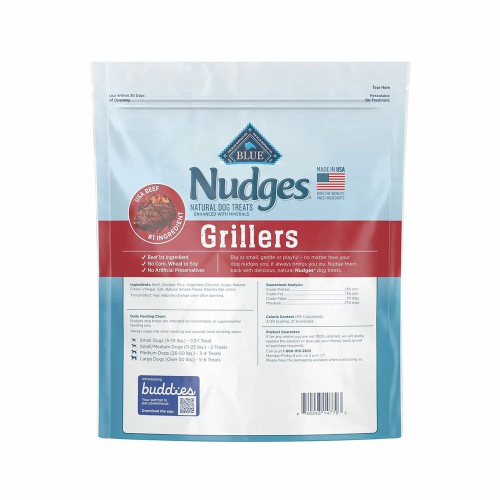 Blue Buffalo Nudges Grillers Natural Dog Treats Steak Flavored (48 Ounce) Image 2