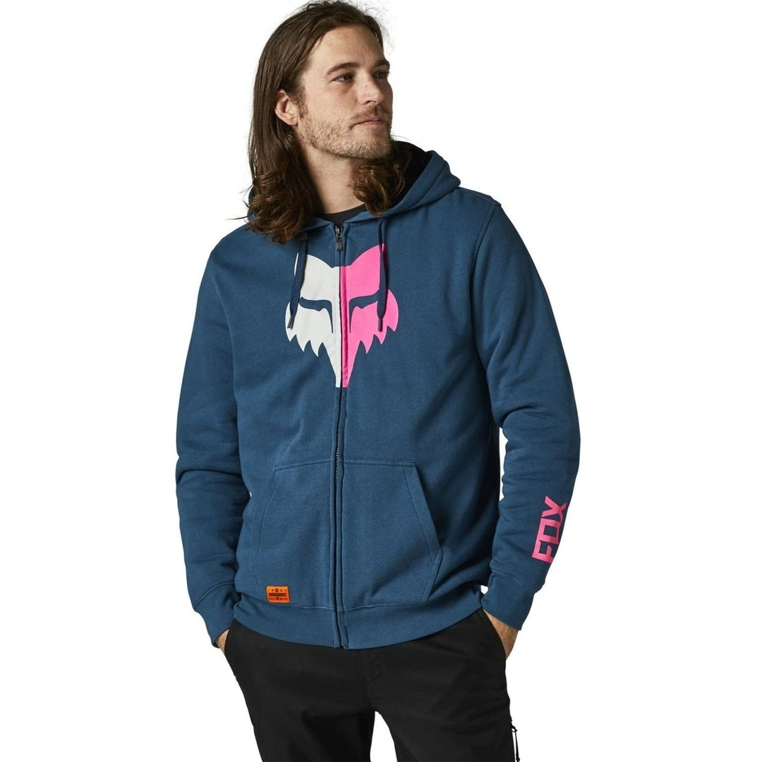 Fox Racing Peril Sasquatch Fleece Dark Indigo Mens Hoodie Size Available Image 3