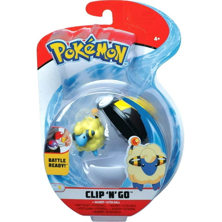 Pokmon Clip N Go Mareep and Ultra Ball Action Figure Image 1