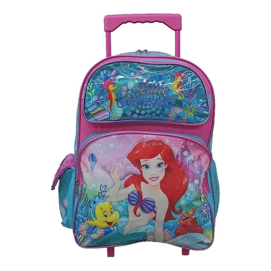 Rolling Backpack - Disney - Little Mermaid 16" Image 1