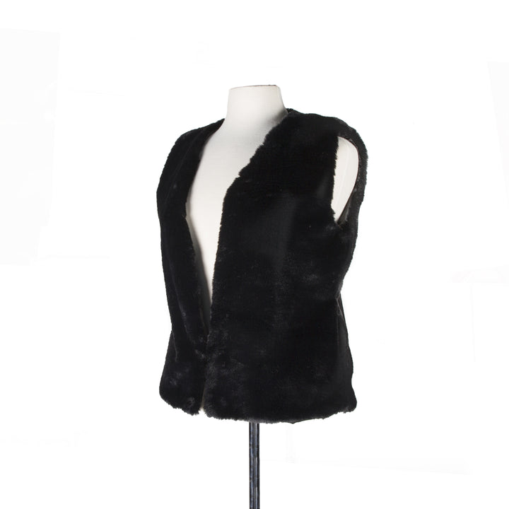 Luxe Fashion Classic Faux faux Women Vest  1-Piece  Black  1 Image 8