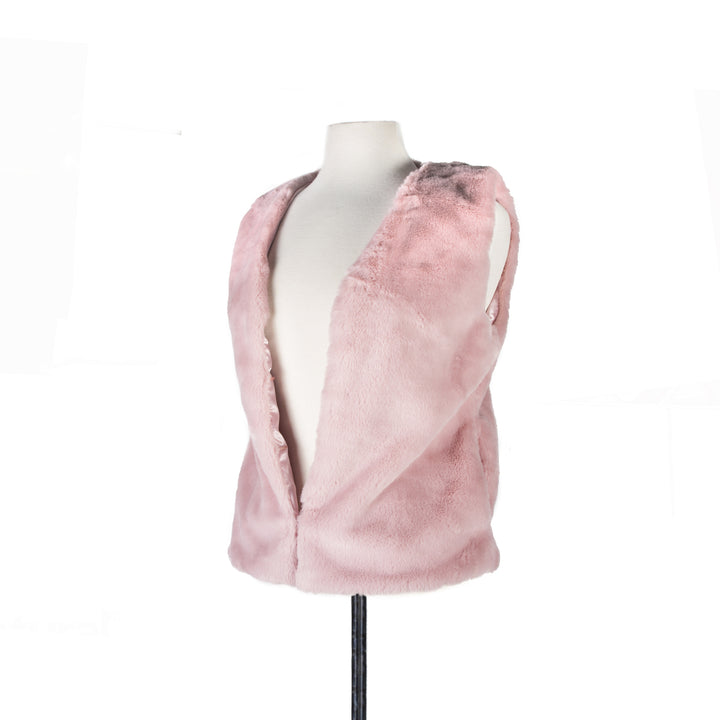 Luxe Fashion Classic Faux faux Women Vest  1-Piece  Pink  1 Image 4
