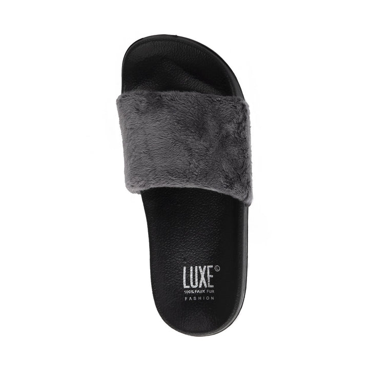 Luxe Fashion Classic Faux Sheepskin Women Slides  1-Piece  9/10  1 Image 1
