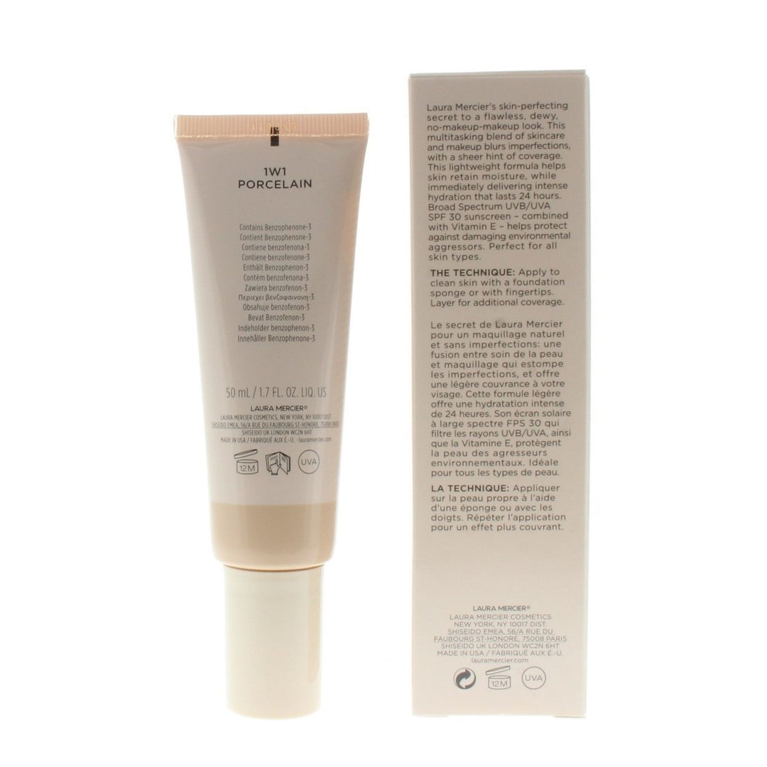 Laura Mercier Tinted Moisturizer SPF 30 Porcelain 1.7oz Natural Finish Image 2